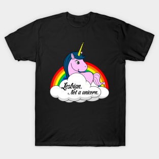 Lesbian. Not a Unicorn T-Shirt